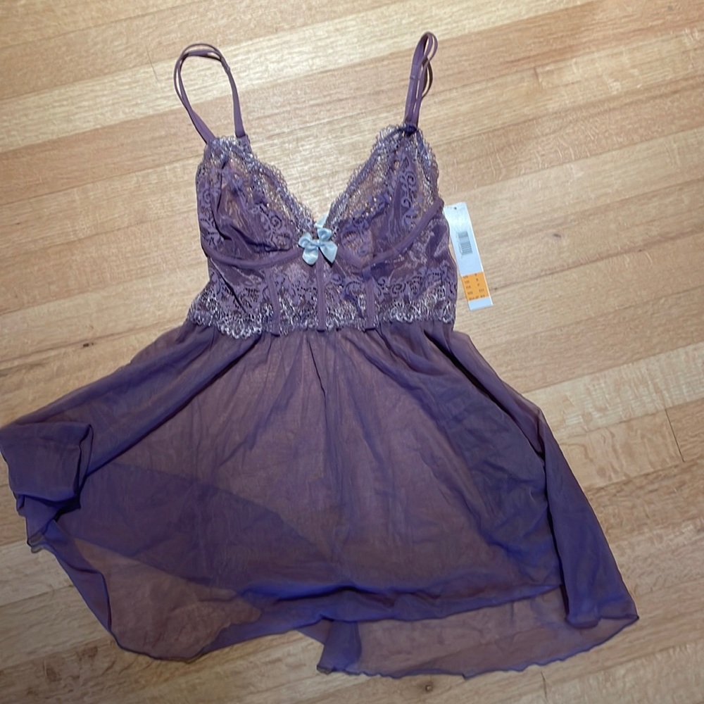 DKNY lavender babydoll lingerie